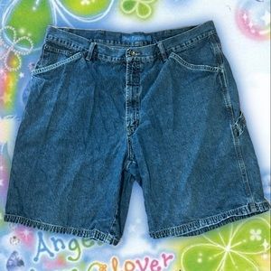 ✺ Carpenter Blue Denim Grunge Jeans Shorts ( Jorts )  ✺